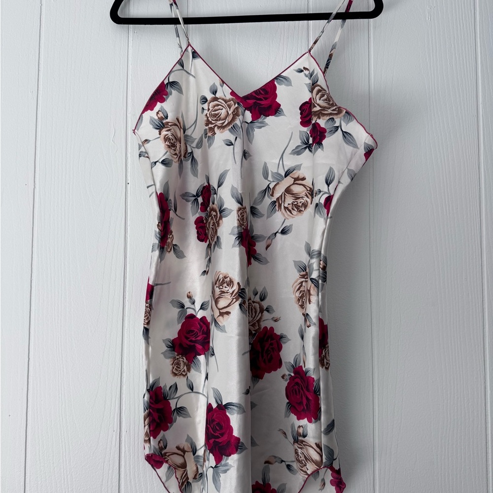 Vintage Floral Print Slip